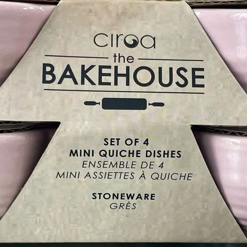 New Set of 4 Mini quiche dishes